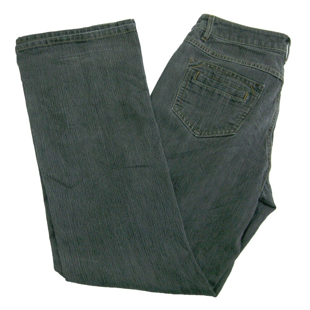 CABI Jeans Women's (Size 8) Gray Denim Pants 5 Pockets BootCut Flared Zipper Fly